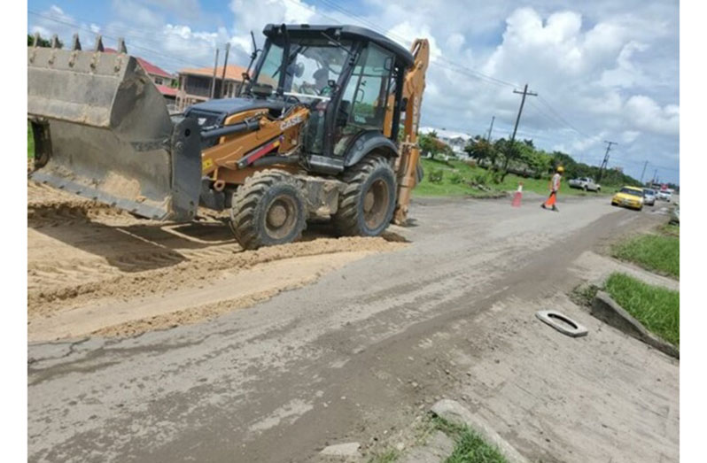 Contractor Ashoka Buildcon Limited has started maintenance work on the Ogle airport access road to allow for the smooth flow of traffic