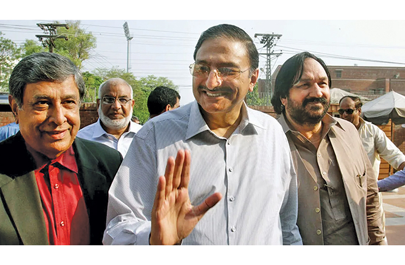 Zaka Ashraf arrives at the PCB office