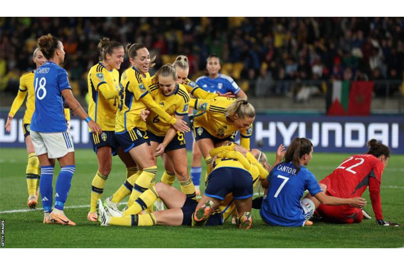 This was Sweden's second biggest victory in FIFA Women's World Cup history, following their 8-0 win against Japan in 1991