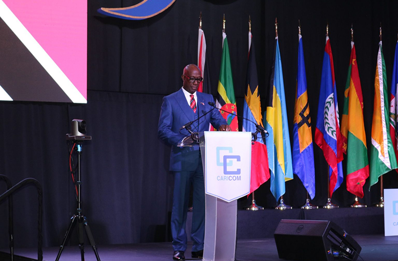 Prime Minister of Trinidad and Tobago, Dr Keith Rowley (CARICOM photo)