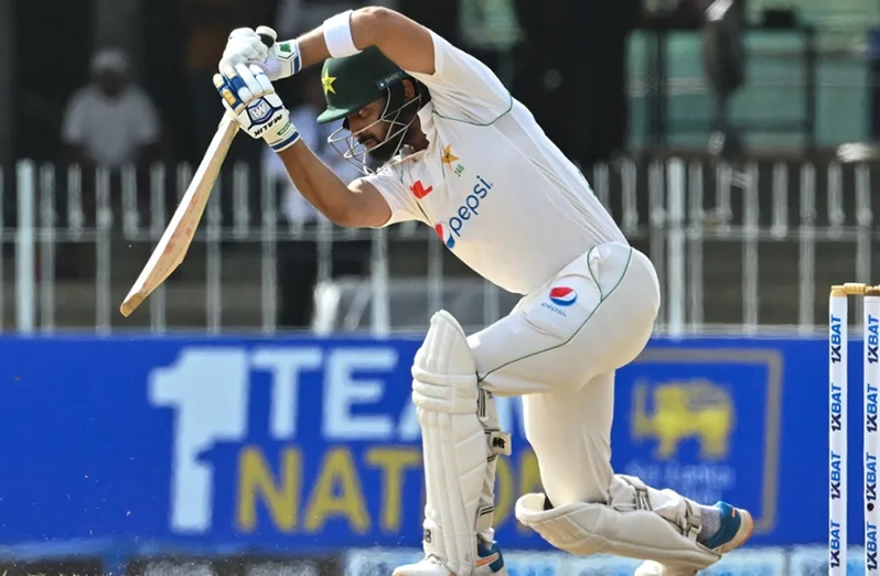 Abdullah Shafique remained unbeaten on a brisk 74  •  (AFP/photo)