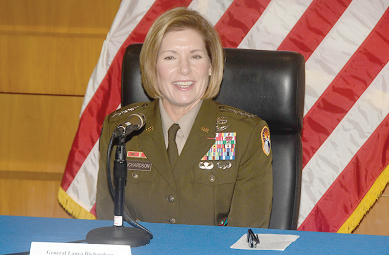 Caption: US Army General Laura Richardson, commander of US Southern Command (USSOUTHCOM)