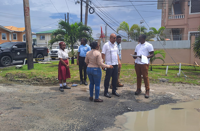 A few scenes from the Minister of Public Works, Juan Edghill’s visit to communities on the East Bank of Demerara