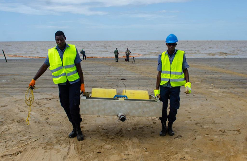 Scenes from the oil-spill exercise (CDC photos)