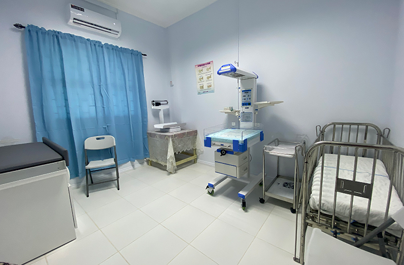 An examination room that caters for children at the Fort Ordinance Health Centre