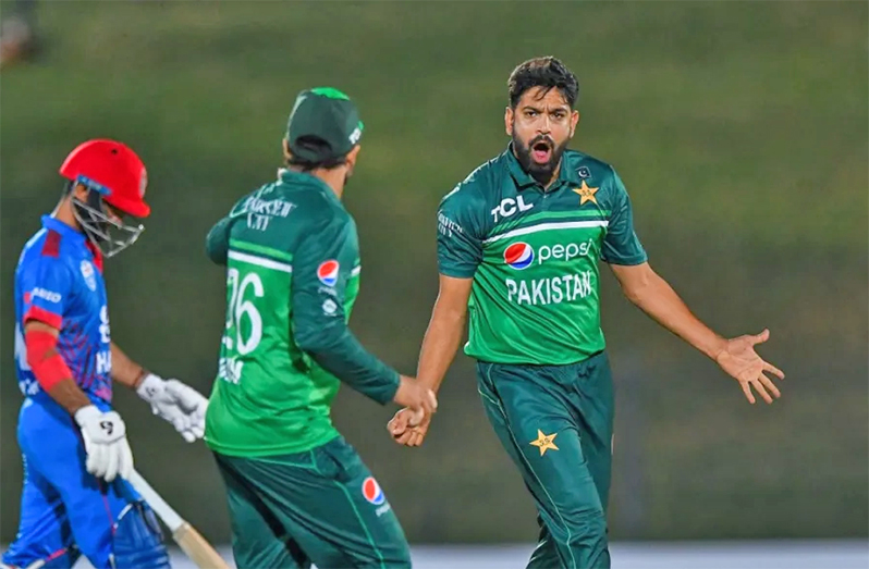 A fiery Haris Rauf picked up his maiden ODI five-for  • ( AFP/Getty Images)