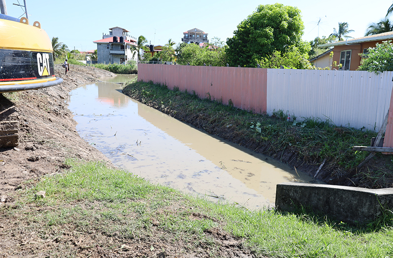 A section of one of the canals that was desilted by the ministry