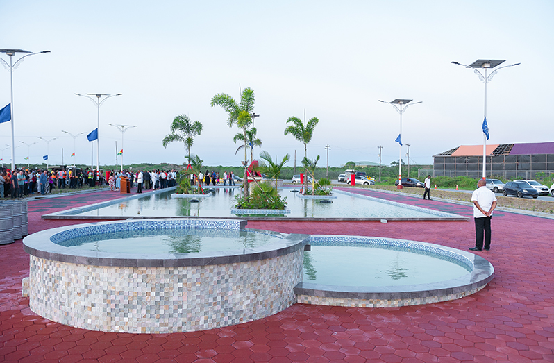 Part of the beautification of the roundabout