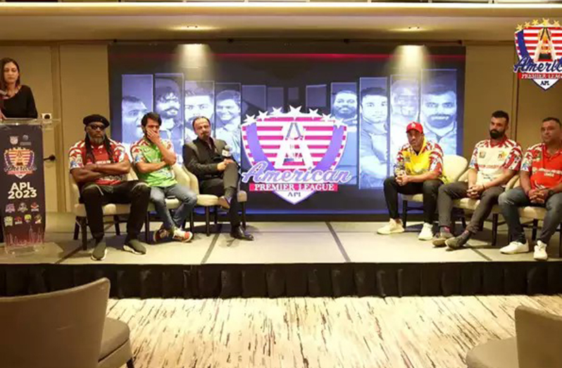 Chris Gayle and many other international cricketers were present at the launch of the American Premier League