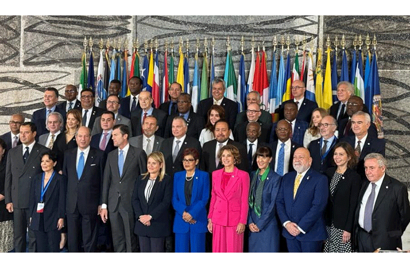 Officials that participated in the XI Italy-Latin America and the Caribbean Ministerial Conference in Rome, Italy