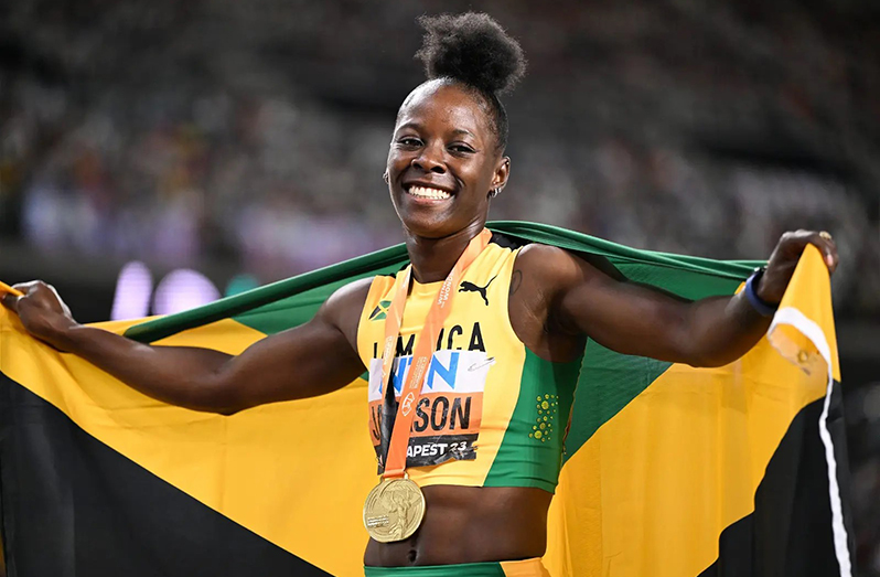 World 200 metres champion, Shericka Jackson
