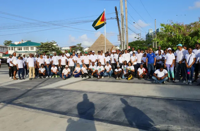 Participants of the Health and Fitness walk