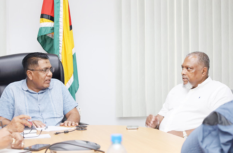 Minister of Agriculture, Zulfikar Mustapha, and the Minister of Agriculture, Food, and National Security of Barbados, Indar Weir
