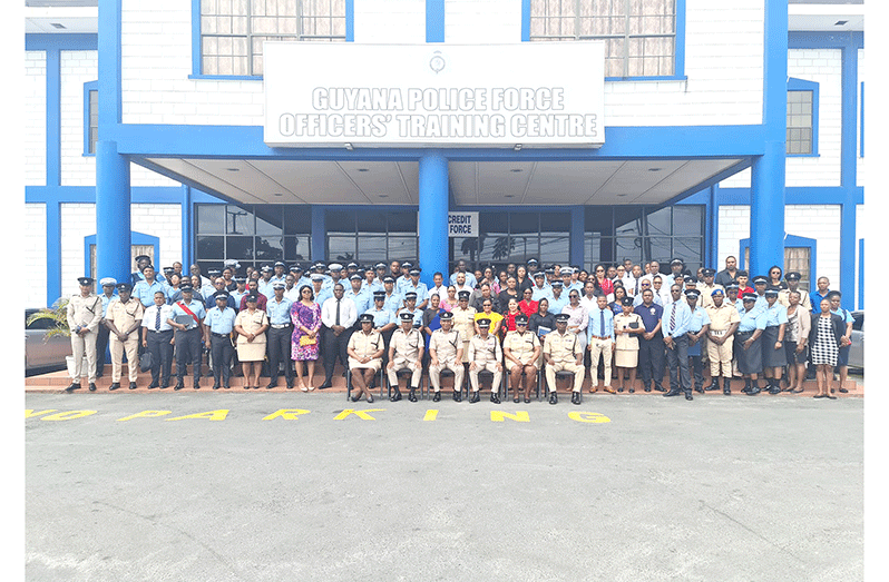 Commissioner of Police (ag), Clifton Hicken, along with Deputy Commissioner ‘Administration,’ Calvin Brutus and Deputy Commissioner ‘Operations,’ Ravindradat Budhram, on Monday, met with scores of police officers and ranks who recently graduated with their diplomas, degrees and master’s from the University of Guyana and other academic institutions