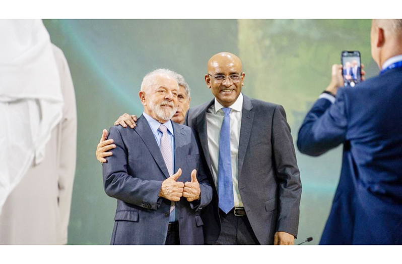 Vice President, Dr Bharrat Jagdeo and President of Brazil, Luiz Inácio Lula da Silva