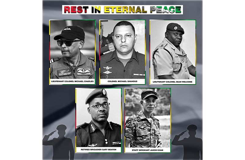 The deceased servicemen