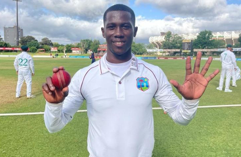 West Indies’ latest fast bowling recruit, Shamar Joseph