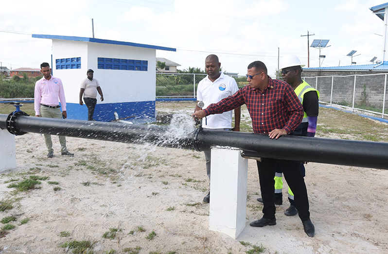 Minister of Housing and Water, Collin Croal, reaffirmed the government’s commitment to enhancing water service by 2025, noting that significant investment is being made to ensure that Guyanese have access to treated water on a 24-hour basis