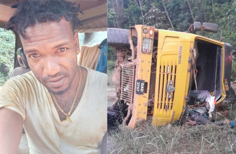 Tyrone Anthony lost his life on Monday after the fuel tanker he was operating overturned on the Aurora Tapir trail