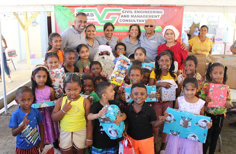 Scenes from the Christmas charity toy, hamper and food drive