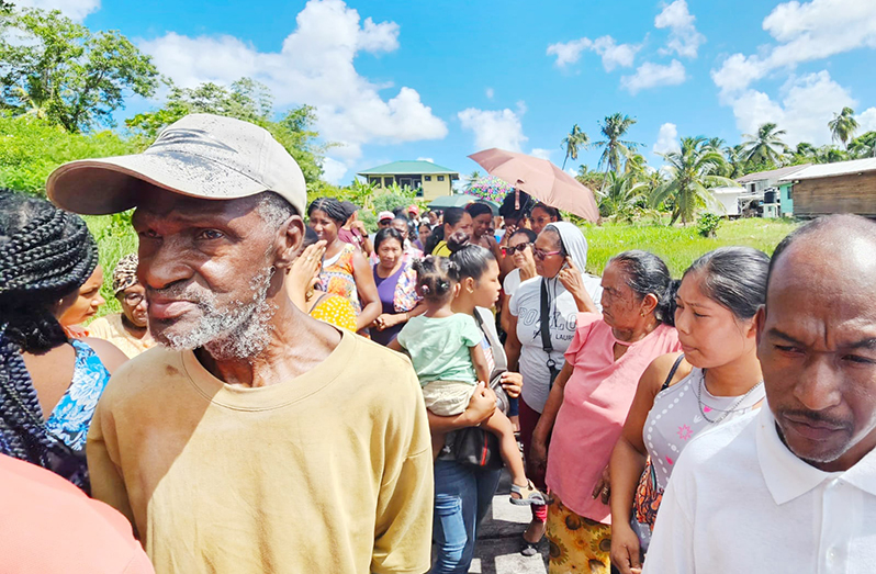  Some of the residents are awaiting their solar panels, fans, light fixtures, and batteries in one of the areas of Lower Pomeroon 