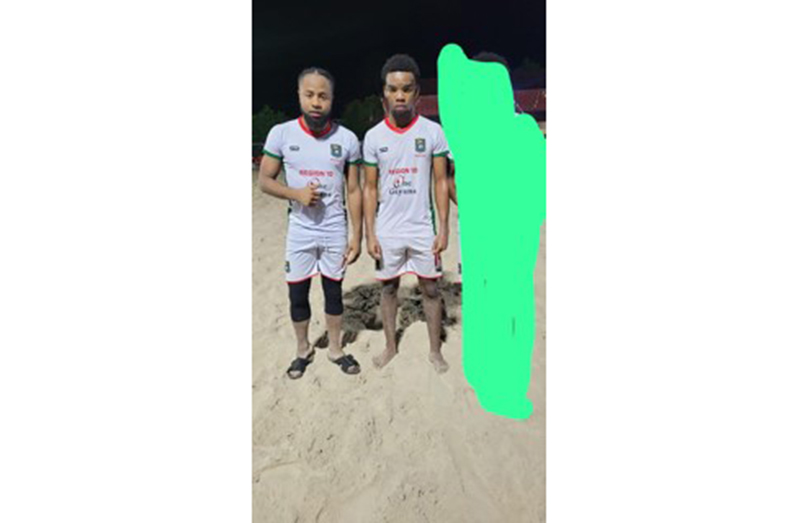 DC Ballers scorers Tyric McAllister and Marcus Tudor