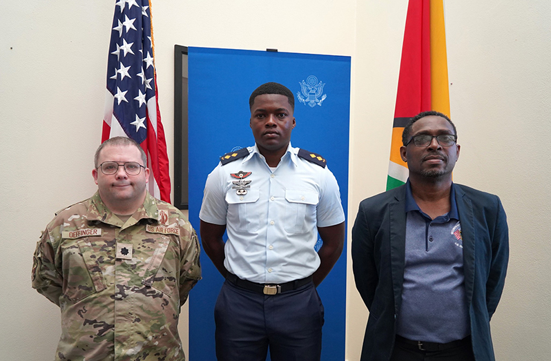 GDF Air Corps Lieutenant, Kevin Wills is set to participate in a 17-month long course in the United States to increase his knowledge and proficiency in the field of military aviation