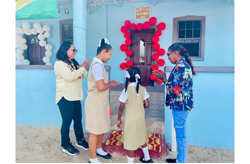 Minister of Amerindian Affairs, Pauline Sukhai, oversees the commissioning of the over $10 million multi-purpose building
