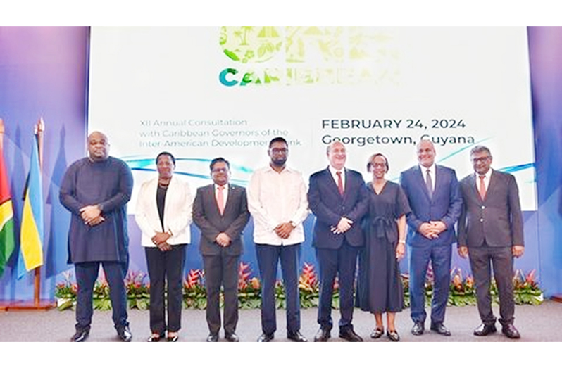 The Inter-American Development Bank Group (IDB Group) held its XII Annual Consultation with the Governors of IDB Caribbean member countries on February 23-24 in Georgetown, Guyana.