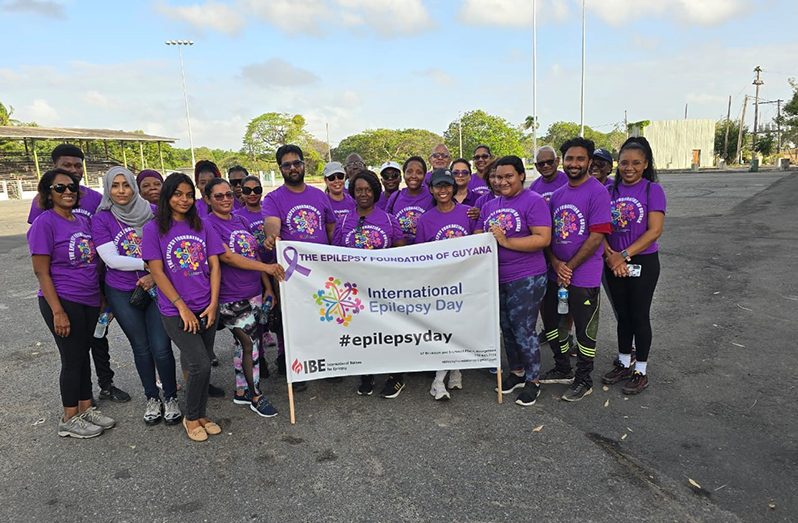 The Annual Epilepsy Awareness Walk was held on February 10 in observance of International Epilepsy Day 2024 (Epilepsy Foundation of Guyana photo)