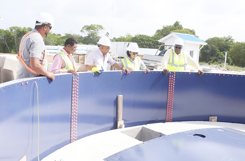 Residents from Supenaam to Taymouth Manor along the Essequibo Coast will soon have access to treated water, as works are progressing on the new $1.18 billion water treatment plant at Onderneeming, Region Two