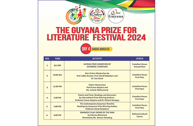 Guyana Prize For Literature Festival Begins Guyana Chronicle   Events3 