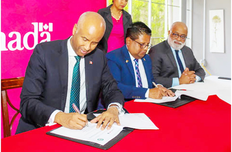 Guyana, Canada sign agreement for CAN$120M sovereign loan
