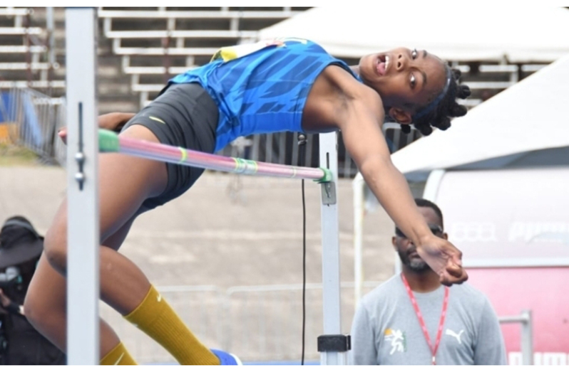 Zavien Bernard of Jamaica collected the first gold medal of the 2024 Carifta Games