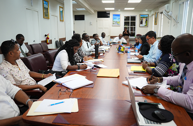 The Ministry of Education on Tuesday met with representatives of the Guyana Teachers' Union (GTU) in the ministry’s boardroom to continue the collective bargaining process which was ongoing, but had ended abruptly with the strike action in February, and which began again last week pursuant to a mediation agreement
