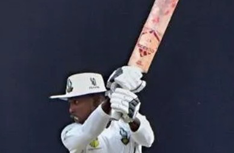 Kevin Sinclair … top-scored with a half-century and now has 413 runs in the season.