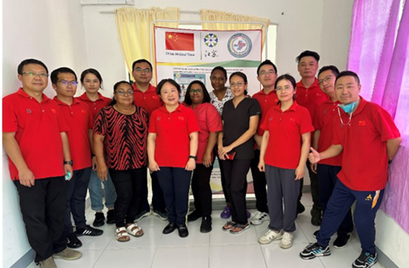 Members of the 19th China Medical Team landed at the West Demerara Regional along with hospital officials. They conducted vital HPV screenings aimed at preventing cervical cancer