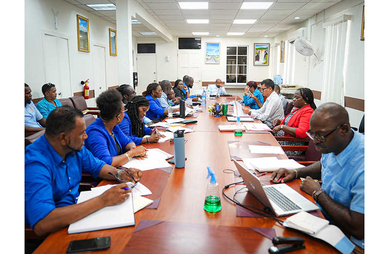 The Ministry of Education, on Thursday, met with representatives of the Guyana Teachers' Union (GTU) in the ministry’s boardroom to continue discussions on relevant matters of interest to both parties