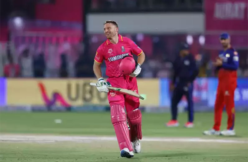 Jos Buttler got to his sixth IPL ton off the last ball of the chase