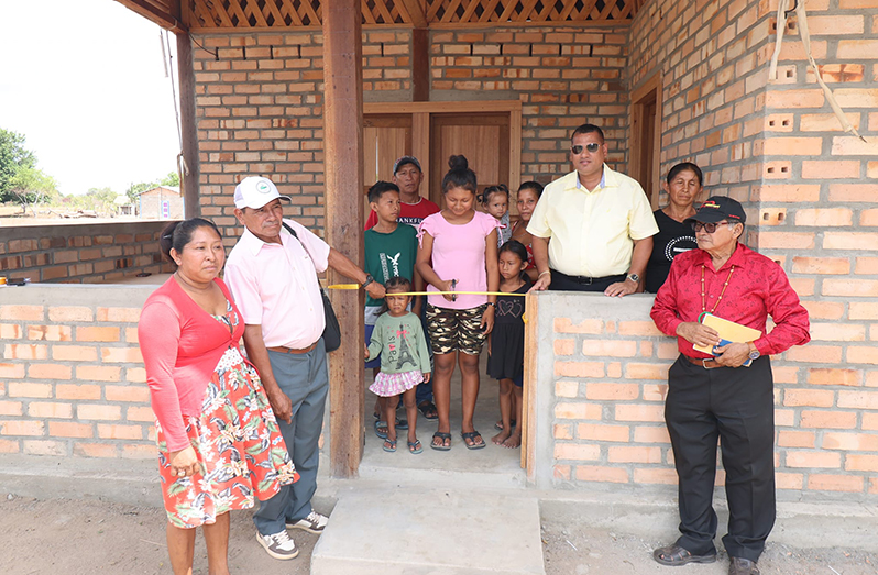 The livelihoods of 20 families from the communities of Yakarinta and Nappi in Region Nine have been significantly uplifted, as they received keys to their new homes through the Hinterland Housing Programme