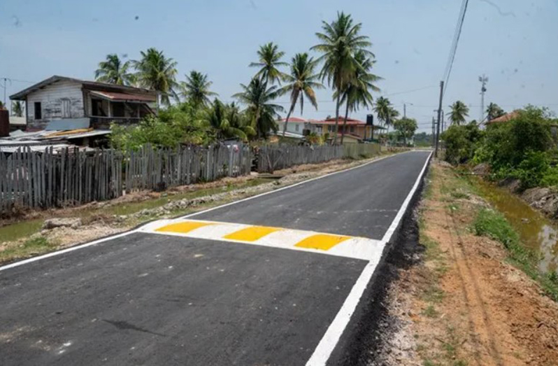 Road upgrades in Black Bush Polder