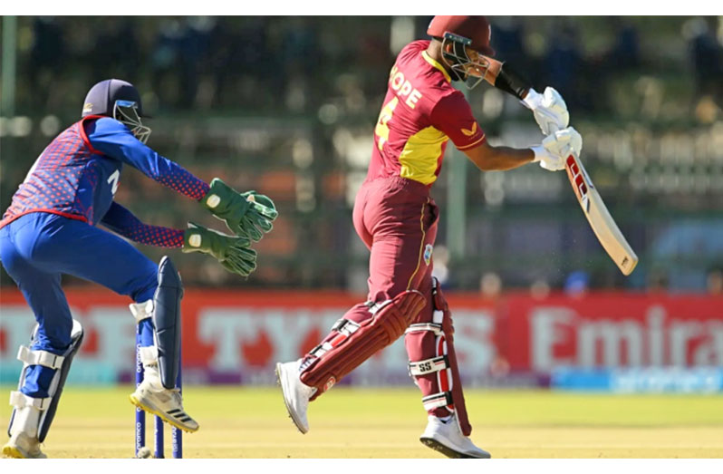 The only time West Indies and Nepal have played against each other was during the ICC Cricket World Cup Qualifiers in 2023. Shai Hope and Nicholas Pooran made centuries as West Indies won by 101 runs