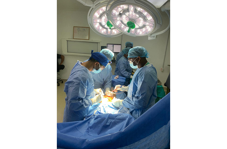 Several joint replacement procedures were recently conducted at the Georgetown Public Hospital Corporation