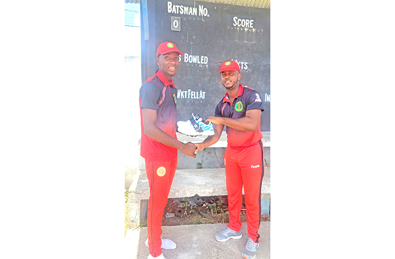Berbice under-19 cricketer benefits from Project Cricket Gear