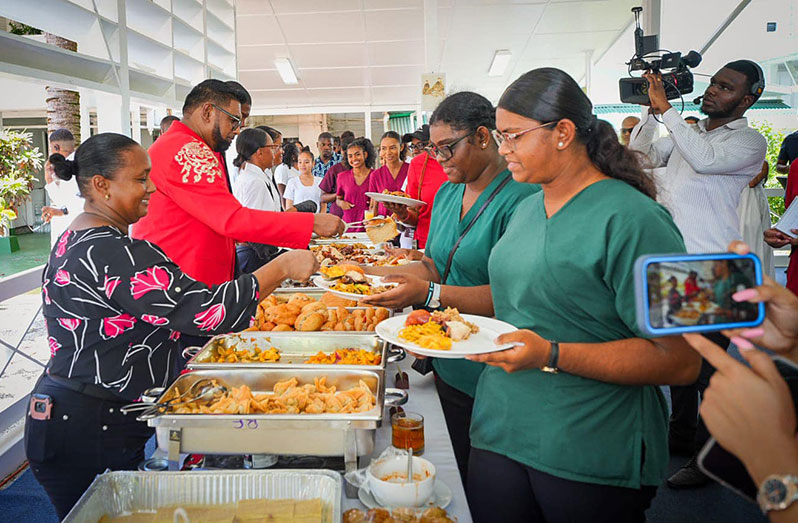 President Dr. Irfaan Ali hosted a Labour Day Brunch on the lawns of the State House