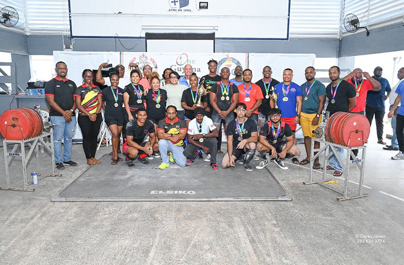 the various winners of the Guyana Amateur Powerlifting Federation Intermediate championship