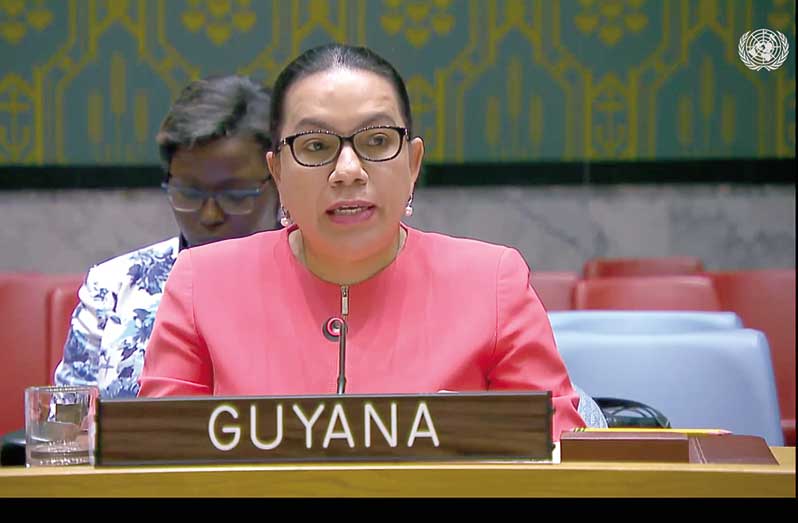 Ambassador Carolyn Rodrigues-Birkett, Permanent Representative of Guyana to the United Nations