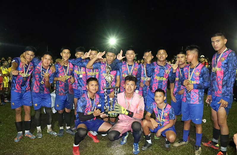 Flash back! Paruima emerged winners of the Upper Mazaruni U-18 Males Football Tournament 2023 after 3-2 win over Kamarang.