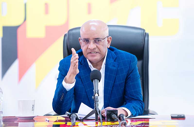 PPP General Secretary, Dr. Bharrat Jagdeo (Delano Williams Photo)