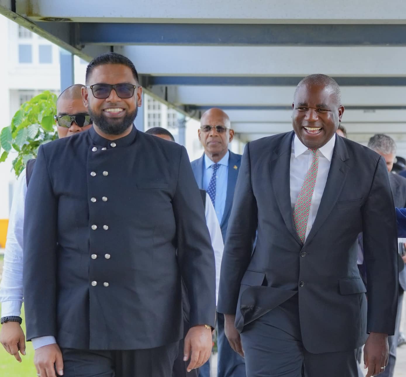 President Irfaan Ali and UK’s new Foreign Secretary David Lammy